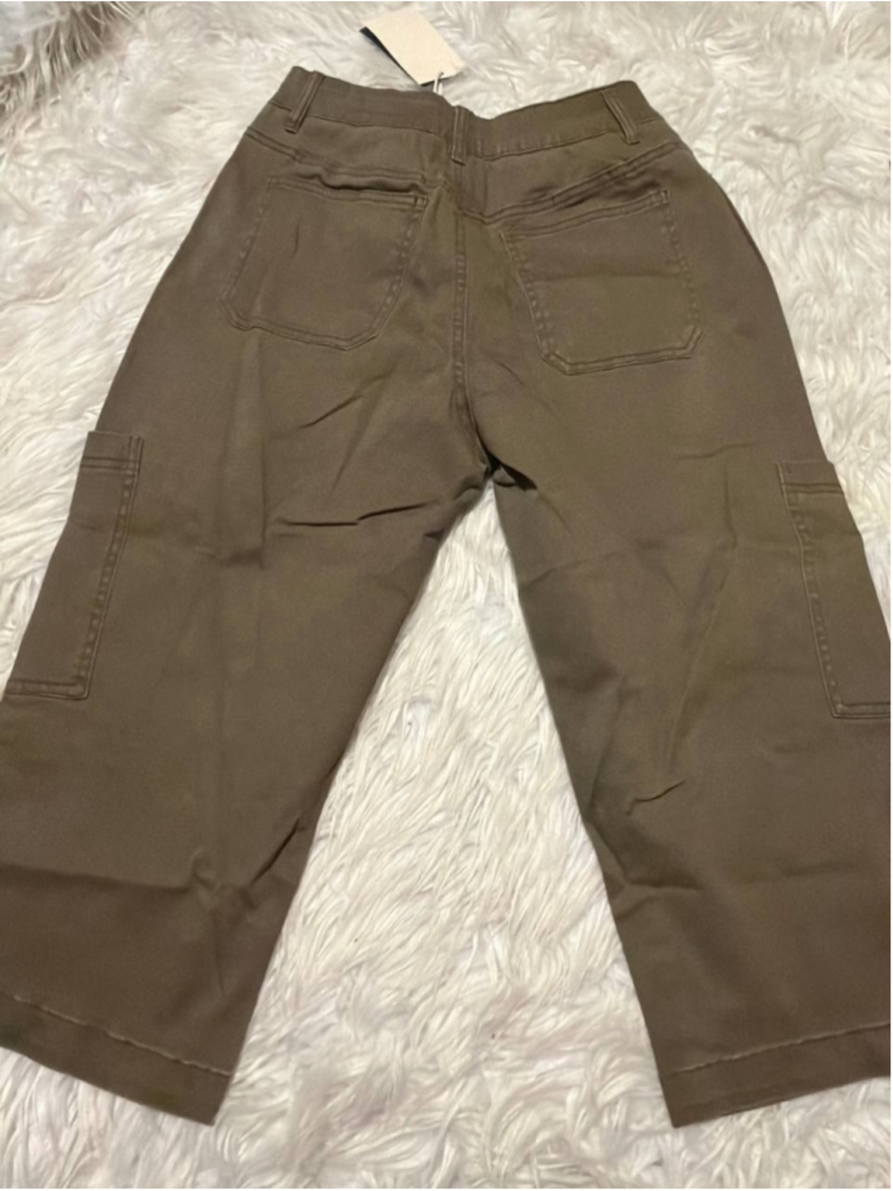 the Flamingals High-Rise Cropped Utility Cargo Pants XS - Picture 3 of 4